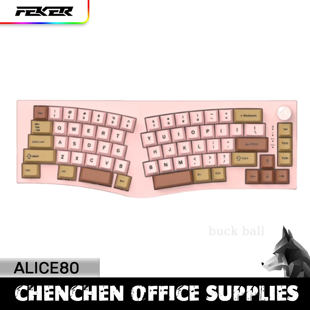 

FEKER Alice80 Mechanical Keyboard Wired 2 Mode USB 2.4G Keyboard Bluetooth Gaming Keyboards Hot swap Office Gamer Wired Keyboard