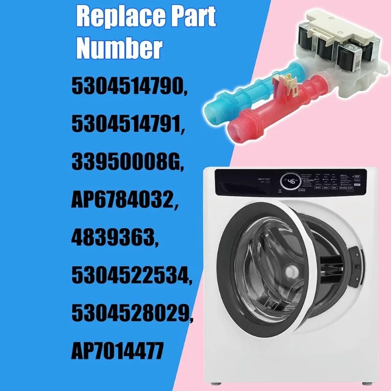 

Клапан подачи воды A23F-Washer в сборе с вихревым датчиком и расходомером, замена 5304528029 для стиральных машин Frigidaire Electrolux