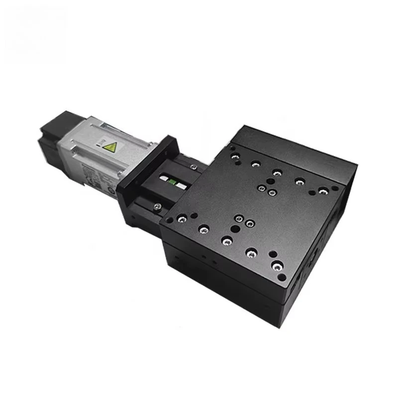 C&K Aluminum 80*80mm Assemblable X Axis Motorized Stage 1 Year Warranty Electric Translation Linear Motion Guide for Testing
