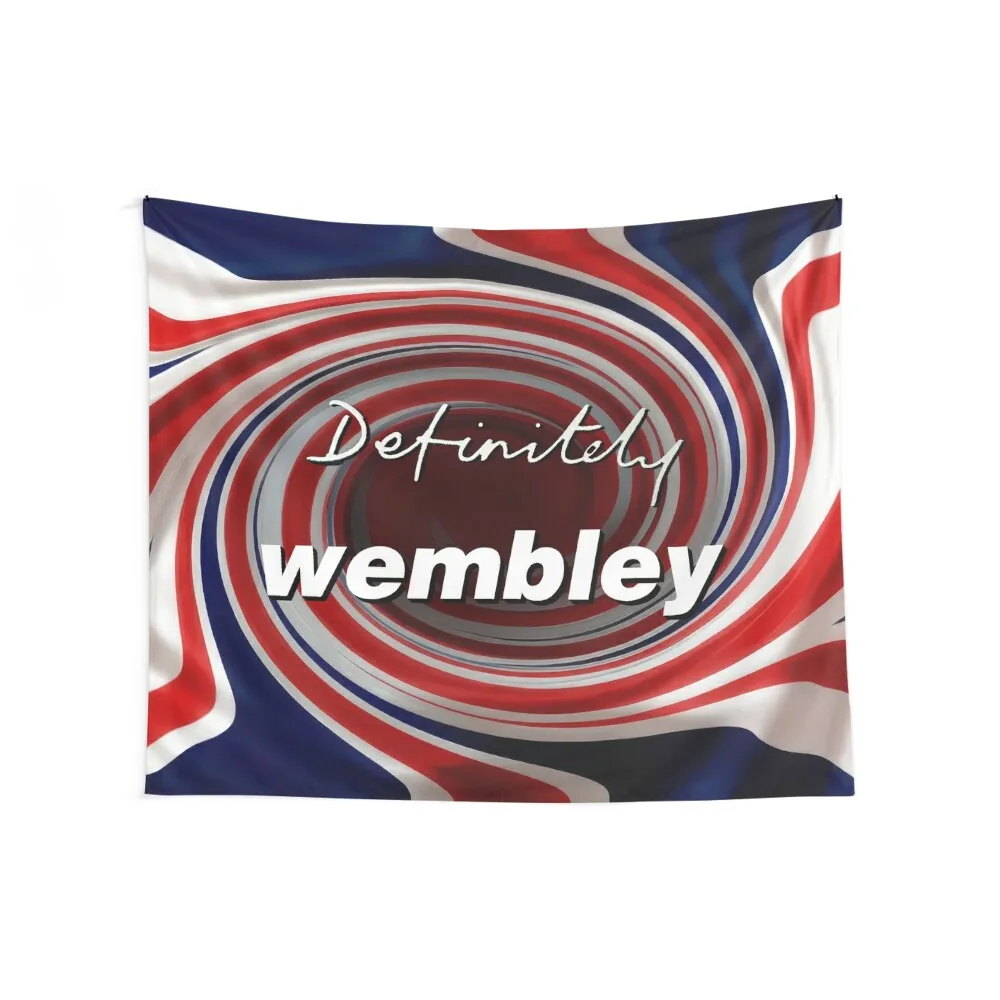 Red White and Blue swirl for Oasis '25 tour at Wembley Stadium London Tapestry Wall Decor Hanging Tapestry