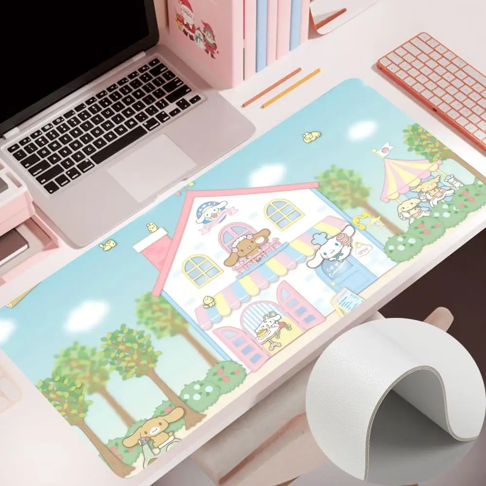 Sanrio Mouse Pad Mouse Pad 900×400MM Accessories Gaming valorant Computer PU Mousepad Leather Table Pad Carpet Desk Mat