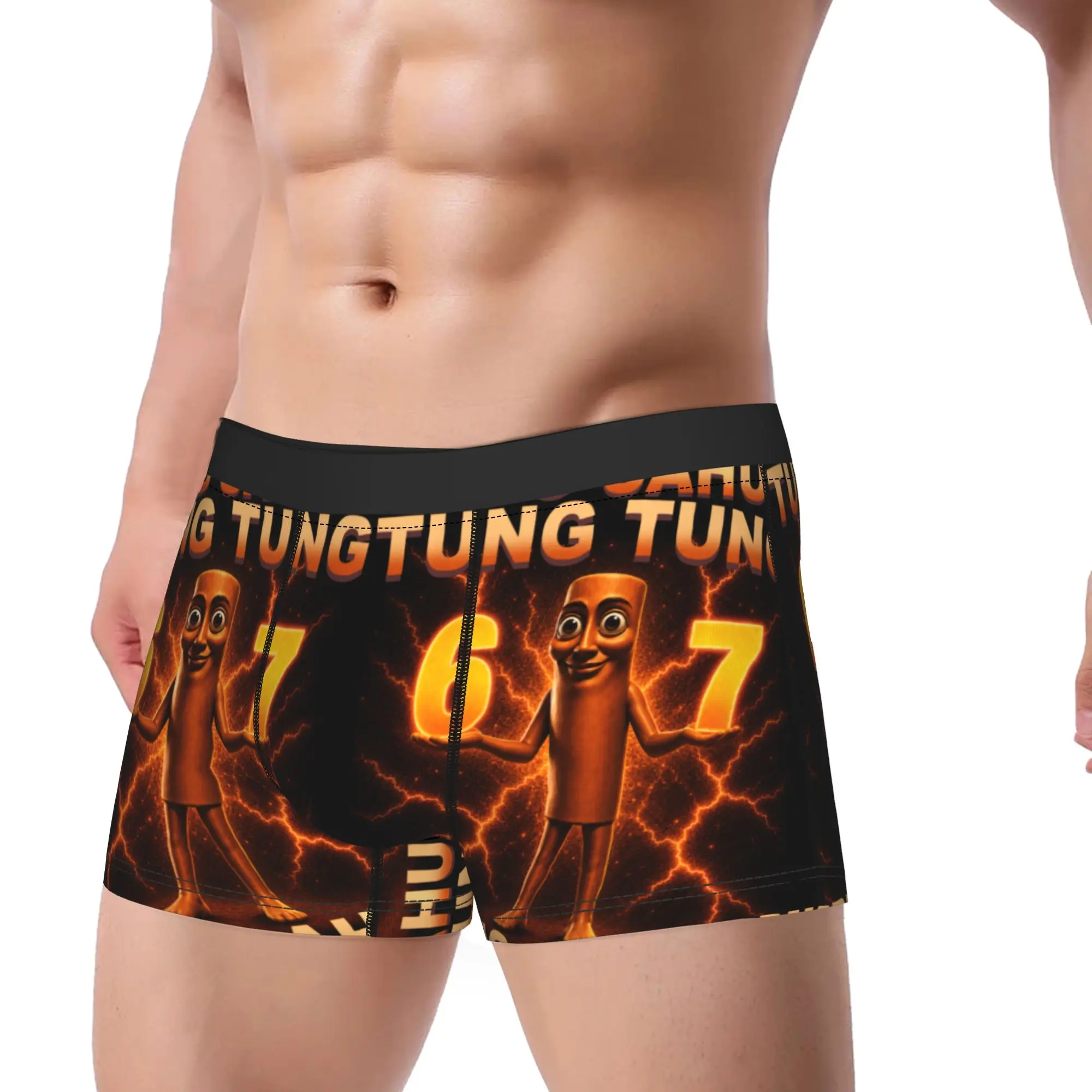 Tung Tung Tung Sahur Six Seven 67 Meme Underwear  Custom Trunk High Quality Men's Underpants Breathable Shorts Briefs Gift Idea