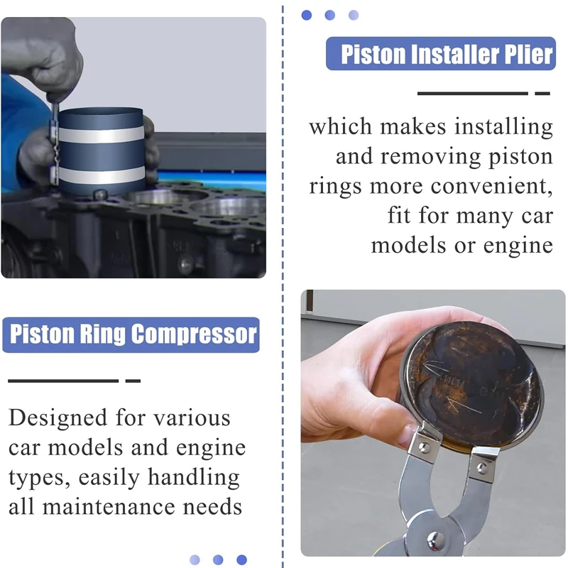 Picture 6: Piston Ring Installer Piston Ring Plier 53-175mm Piston Ring Compressor Tool Car Engine Vehicle Maintenance Clamp Expander Plier