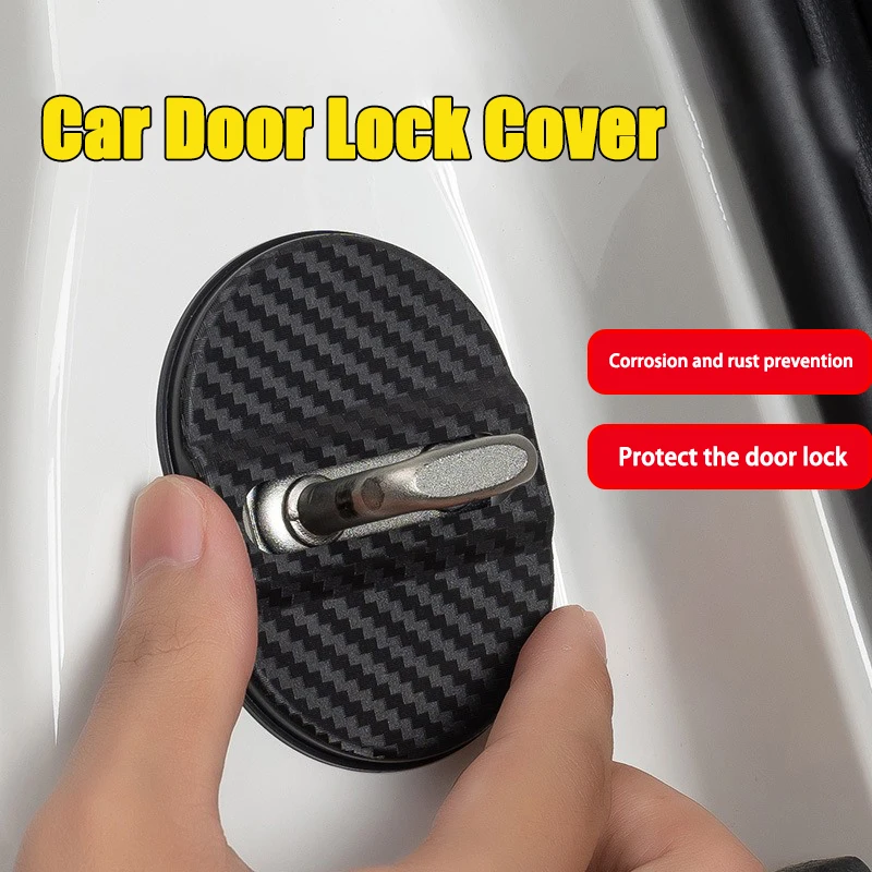 4 قطعة شعار السيارة قفل الباب مكافحة الصدأ الغطاء الواقي لشركة هيونداي توكسون سانتا في رينا سوناتا إلنترا كريتا Ix35 Ix45 I10 I30 I40 #6