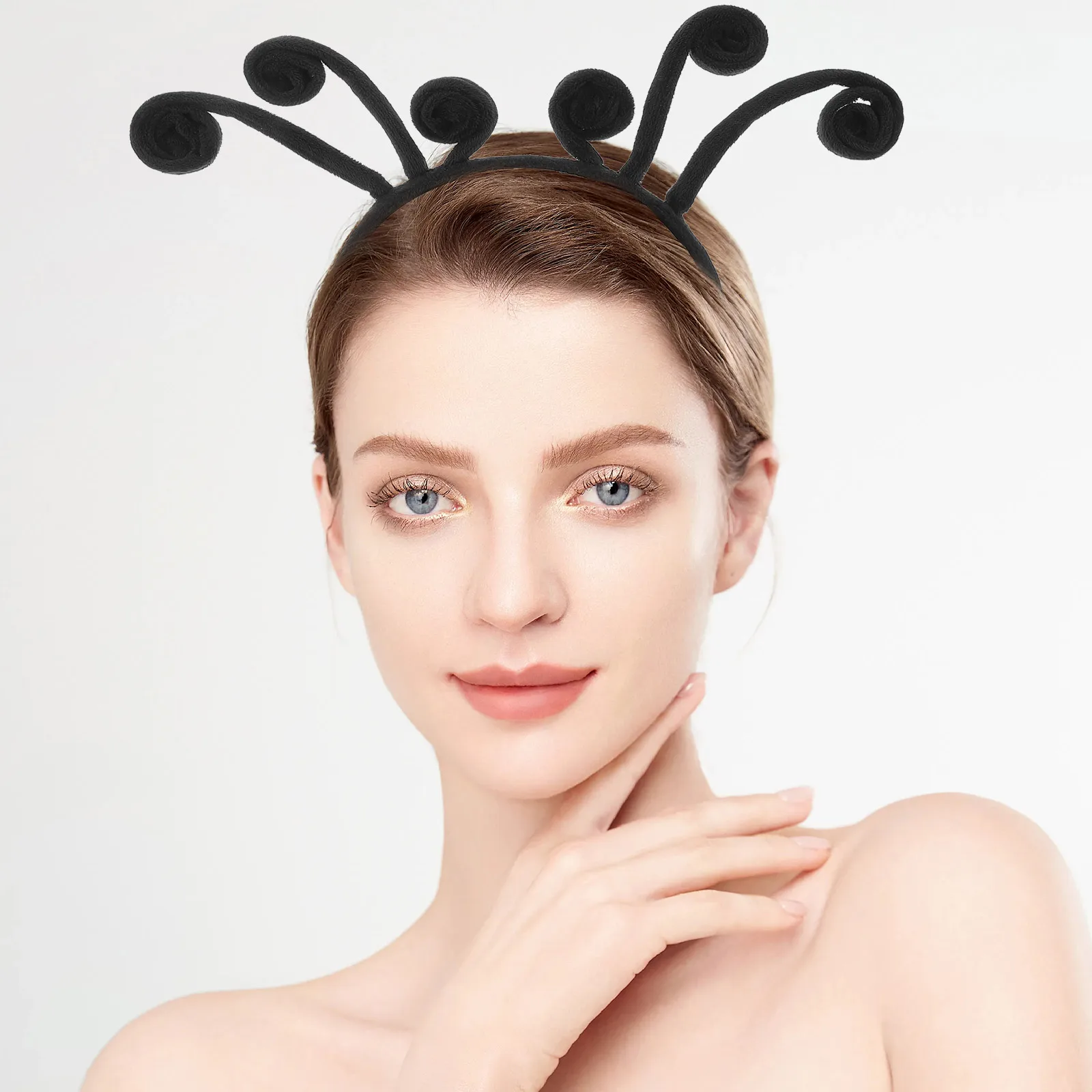 

6 Antenna Headb Hair Hoops Insect Spider Butterfly Party Supplies Masquerade Cosplay Headb s Fabric Decorative Accessories