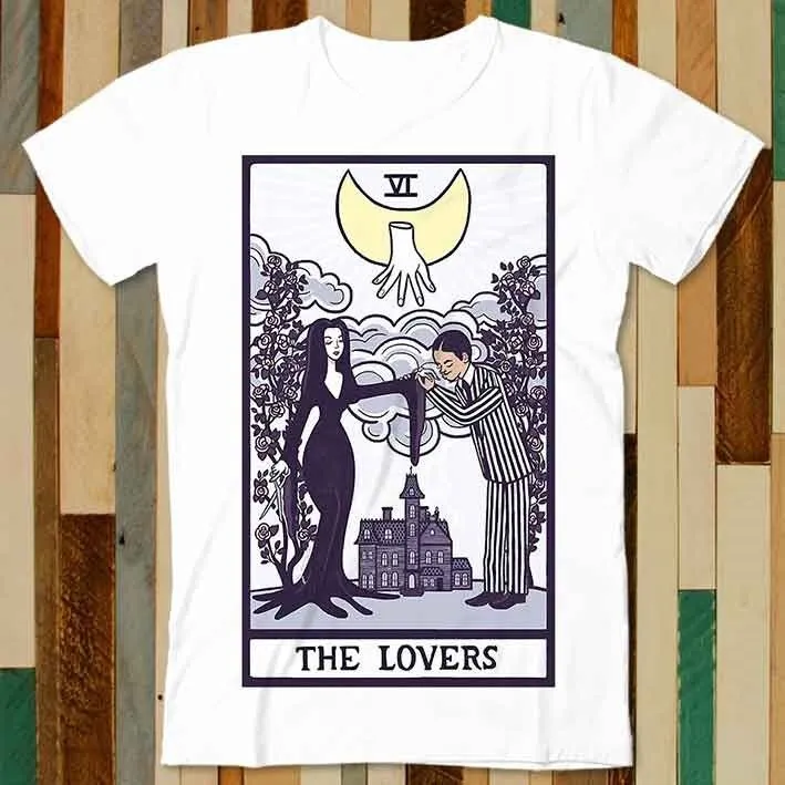Camiseta Unisex para hombre adulto, camisa con estampado de Vampire the Lovers VI Tarot Card