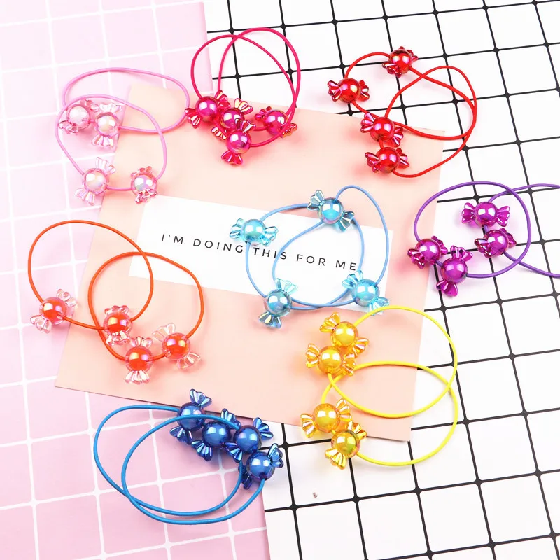 New Arrival styling tools Fantasy Rainbow Candy Hair ring accessories make you Beautiful used by women young girl and children