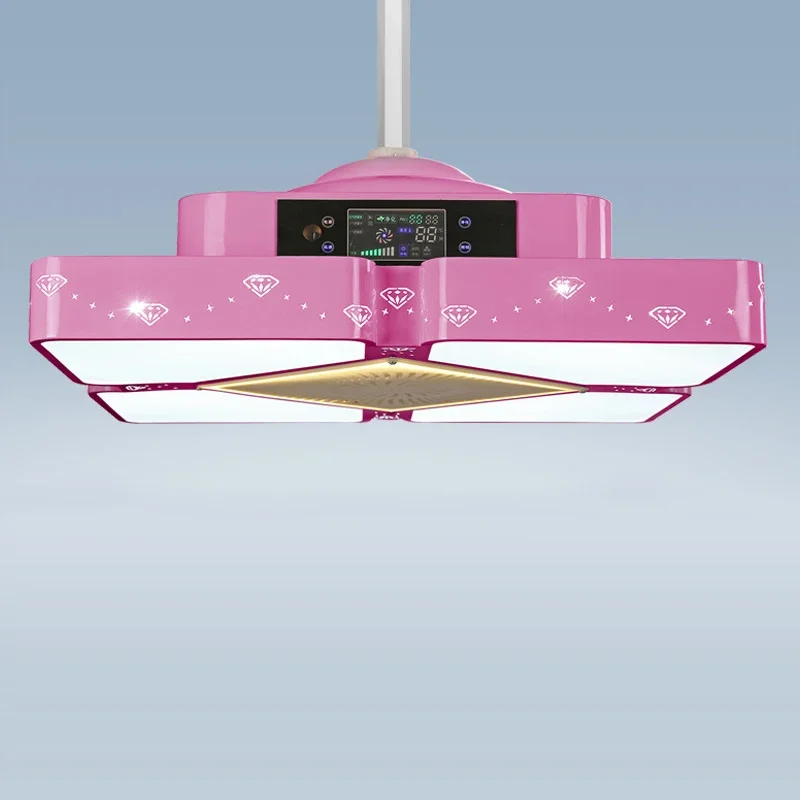 โคมไฟควันไอเสียลายไพ่นกกระจอกแบบบางพิเศษโคมระย้ายกโต๊ะ LED ห้องเครื่องเครื่องกรองอากาศหมากรุกและการ์ด