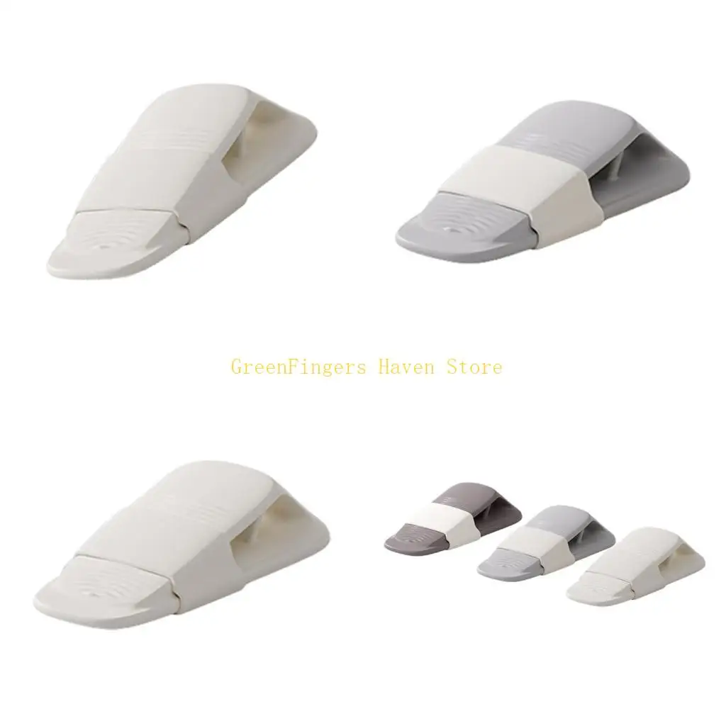 F68D Space Saving Door Stoppers Windproof Silicone Door for Sliding Glass Door Patioes Door balconies Entryways Security