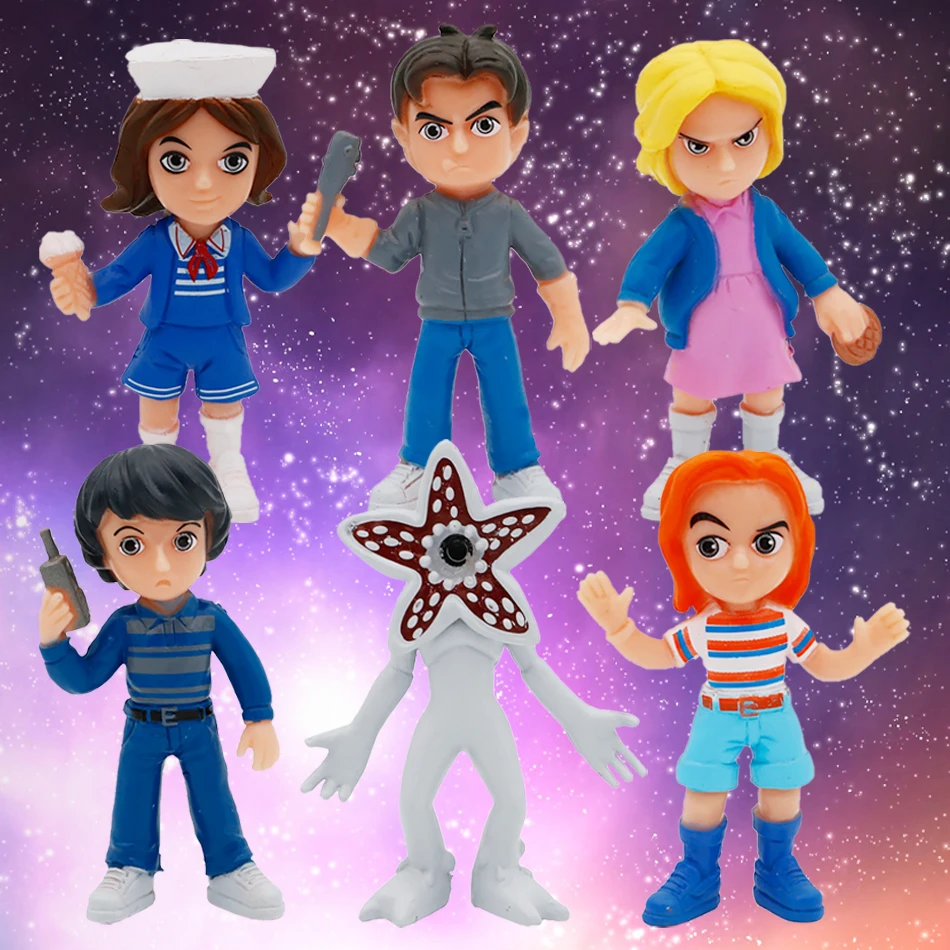 2026 حار 6 قطعة/المجموعة الشكل نمط الدمى أحد عشر Monstrous الروبوت تمثال PVC شخصيات كرتونية جمع لطيف لعب للطفل عيد الميلاد