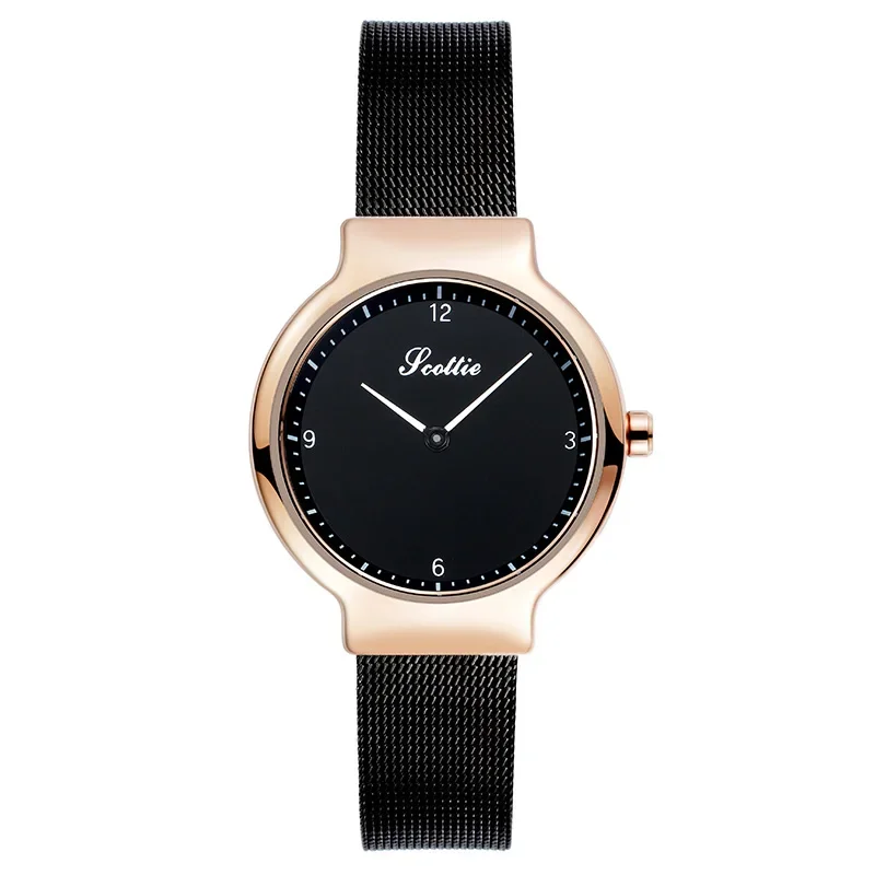 2023 Hot Simple Lovers Watches Men Women Casual Steel Mesh Band Quartz Japan Movt Women's Dress Couple Gifts Relogios Femininos