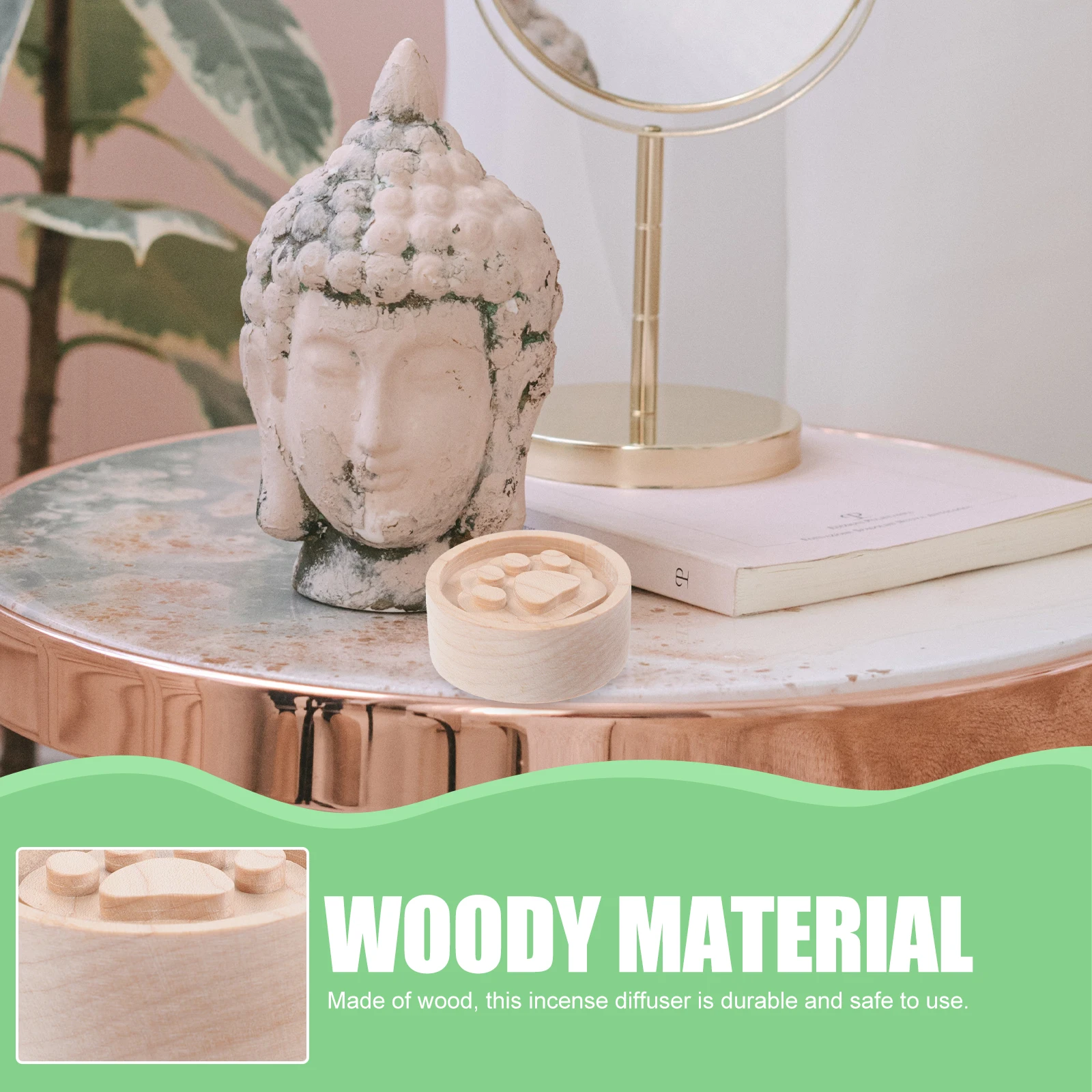 

Wooden Diffuser Essential Oil Home Car Freshener Portable Perfume Travel Adornment Natural Wood Diffuser Health Care
