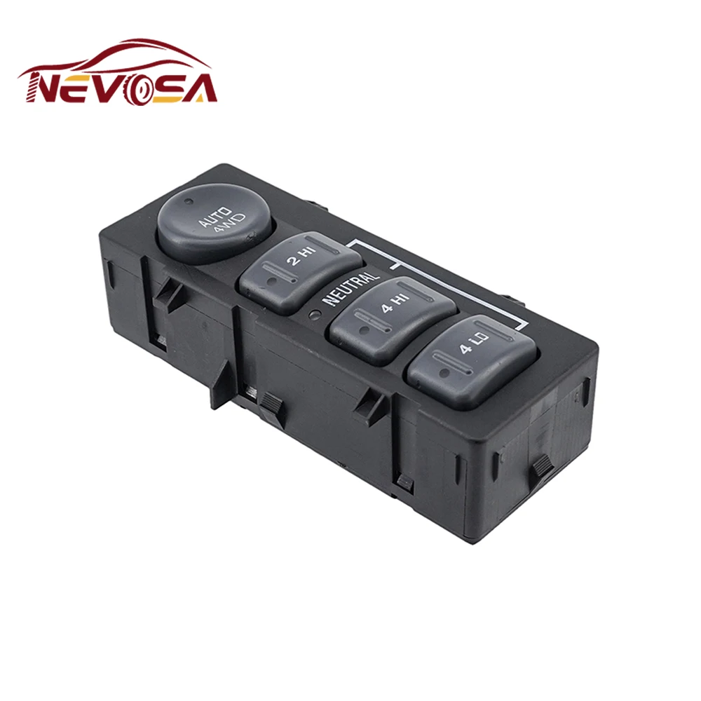 NEVOSA 15709327 4WD Wheel Drive Transfer Control Switch Button For Chevrolet Avalanche Silverado Tahoe GMC Sierra Yukon 19168767