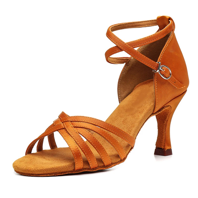 Zapatos de baile profesionales para mujer, zapatos de baile de salón, zapatos de baile latino para mujer, tacón de 5CM/7CM, superventas