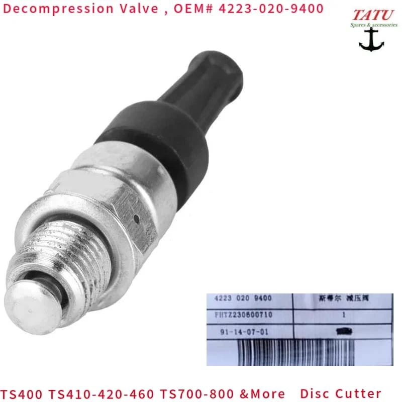 TS700 DECOMPRESSION VALVE 4223-020-9400 FOR STIHL TS400 TS410 TS420 TS460 TS800 PORTABLE DISC TOOTHLESS CHOP CONCRETE SAW OEM