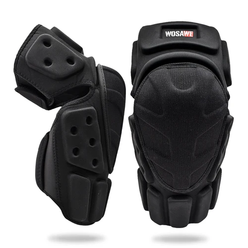 Imagen 2 del producto WOSAWE Protector de rodilla para motocicleta, soporte de soporte, rodilleras para Motocross, equipo Protector para montar en motocicleta