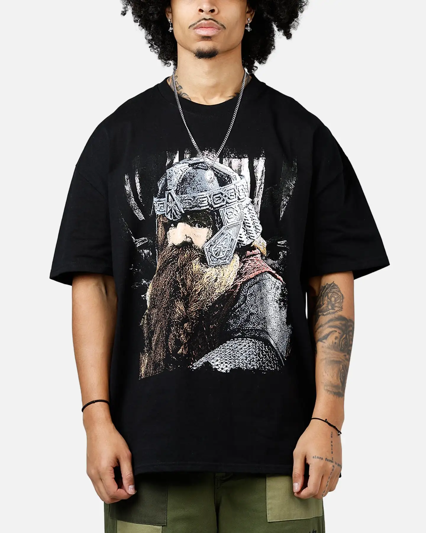 The Lord of The Rings Gimli Heavyweight Graphic T-Shirt Cotton Men Women Streetwear Tee