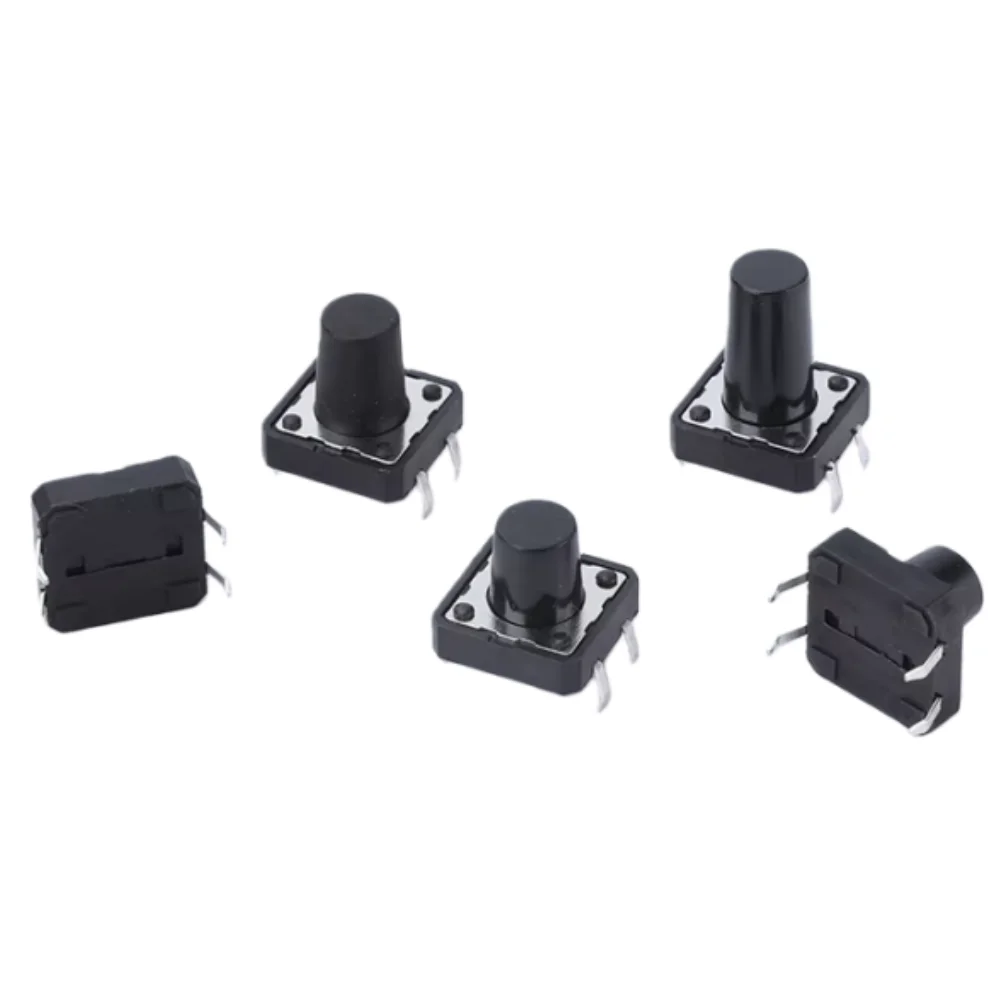 100-20 Pcs,6x6 Push Button Switch Dip 6x6x4.3 Light Touch Switch 6*6*4.3/5/6/7/8/9/10/11/12/13mm The Power Switch 4pins