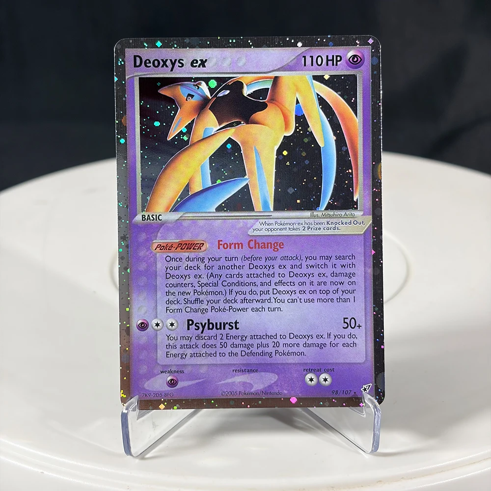 PTCG Proxy-Karten EX-Serie Rayquaza Gold Star Charizard Gengar Pikachu Hobbys Sammlerstücke Spielesammlung Anime-Karten