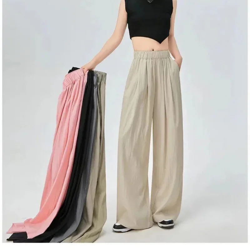 Spring Summer Idle Style Mountain Village Pants Casual Versatile Walking Loose-Fit Women's Bell Bottoms Breathable