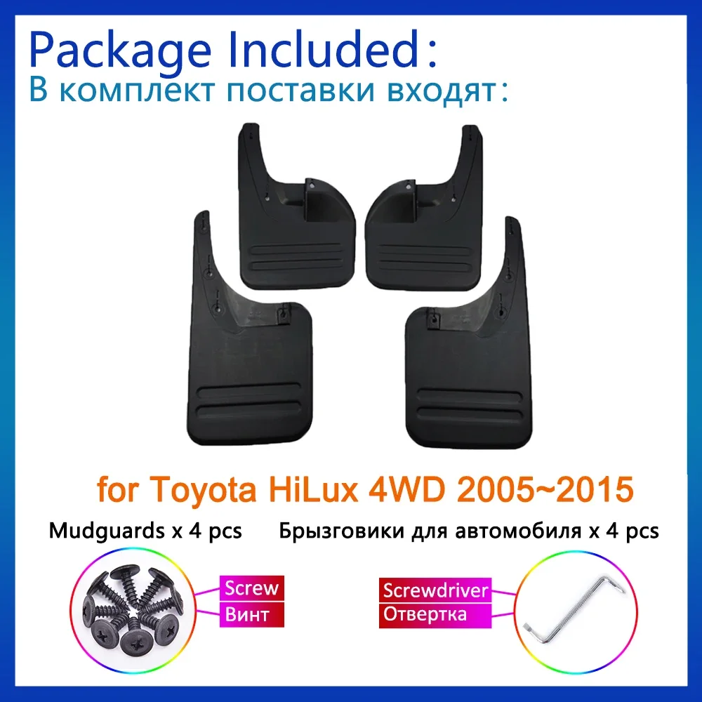 Mudguard para Toyota HiLux, 4WD, 2005 ~ 2015, TruckMasters, OX, 2006, 2007, 2008, 2009, 2010, 2011, 2012, 2013, 2014, Fender, Mudflaps