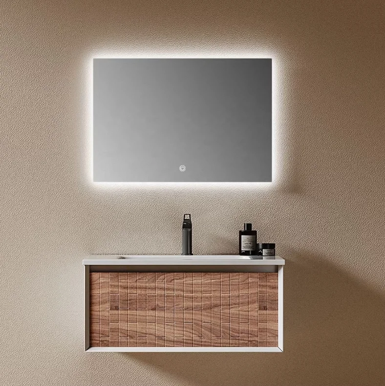 

jl-Bathroom Furniture Vanity Set Lacquered Medicine Cabinet Smart Mirror Plywood Ceramic Basin Wall-Mounted Water Resistant&