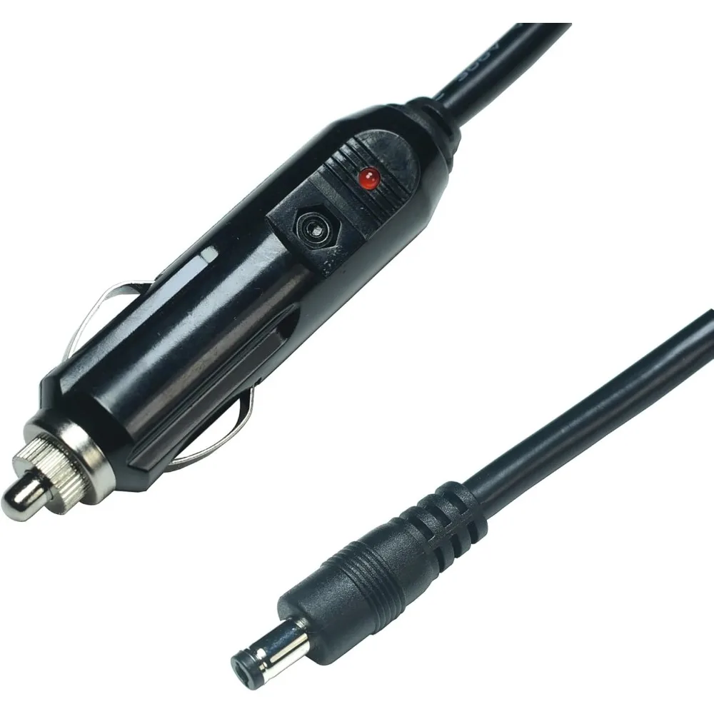 

DC 5.5 X 2.1mm Car Charger Power Cord -12V -24V Cigarette Lighter Plug To DC Connector 5.5 X 2.1mm Cable