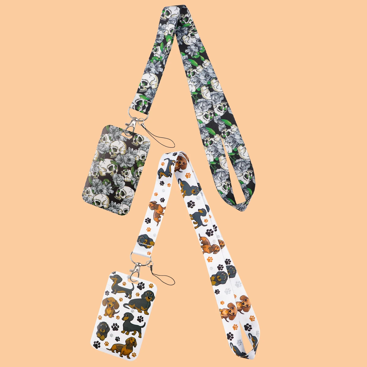 

Cute Dog Lanyard for Keys Animal ID Badge Holder Credit Card Student Phone Hanging Neck Strap Keychain Lariat Accessories