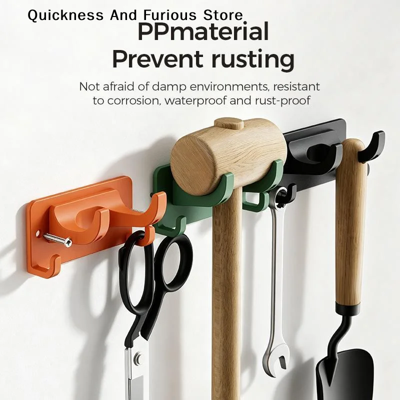 【T】1/2pcs Garden Tool Hanger With Screws, Suitable For Shovels/Rakes/Trowels, Garden Tool Stand, Home Hook