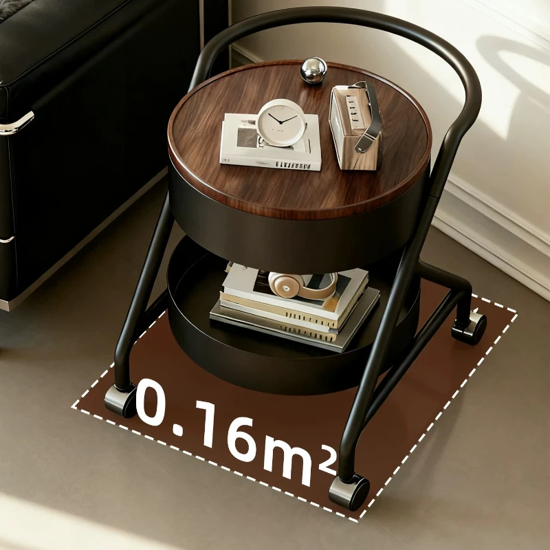 Small Diameter Round Metal End Tables Modern Shape Industrial Living Room Side Table Minimalist Corner Mesas Designer Furniture