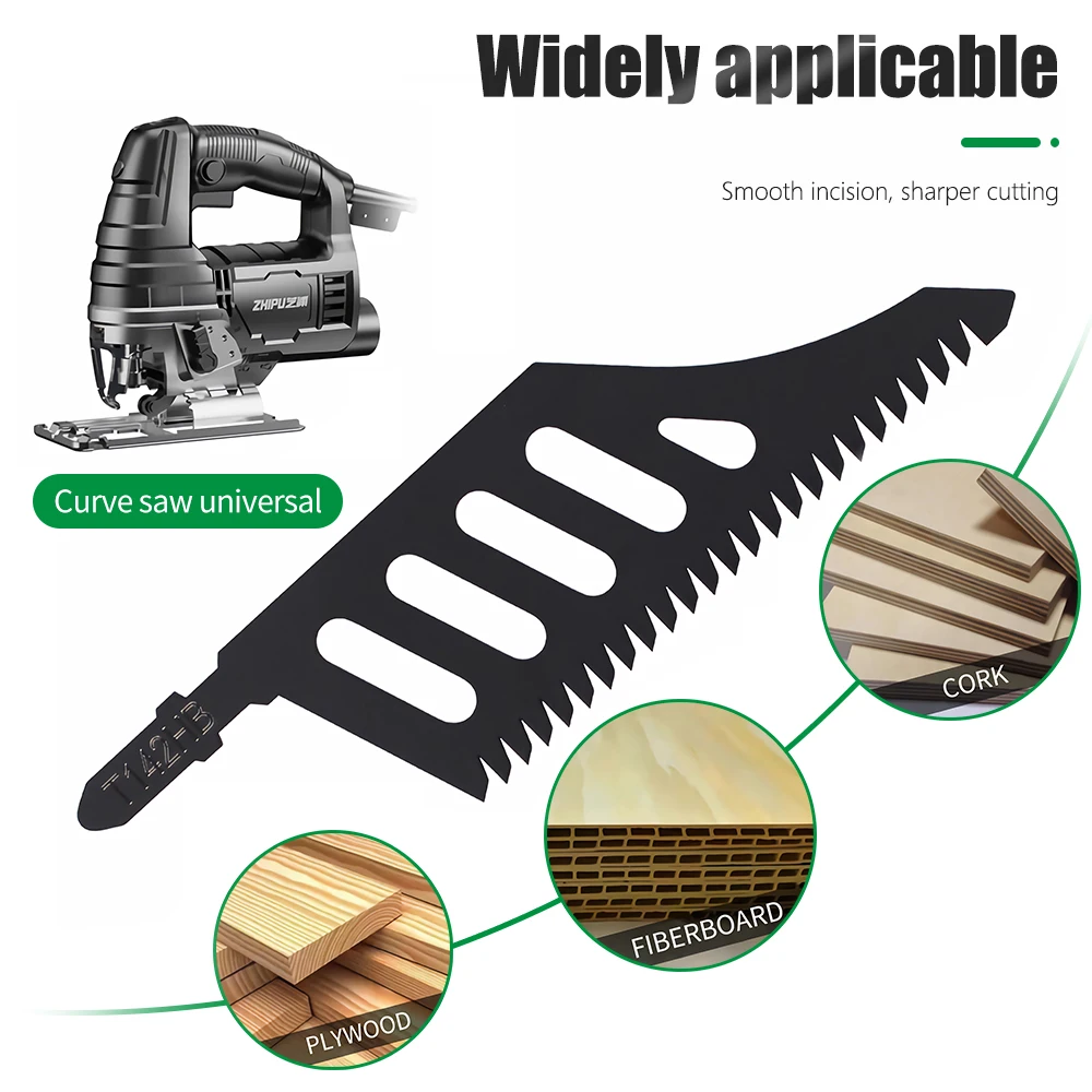 LAVIE 5pcs Mata Gergaji Lengkung T142HB Set T Shank Flush Cutting Pengganti Mata Gergaji Untuk Pemotong Presisi Aksesoris Perkakas Listrik