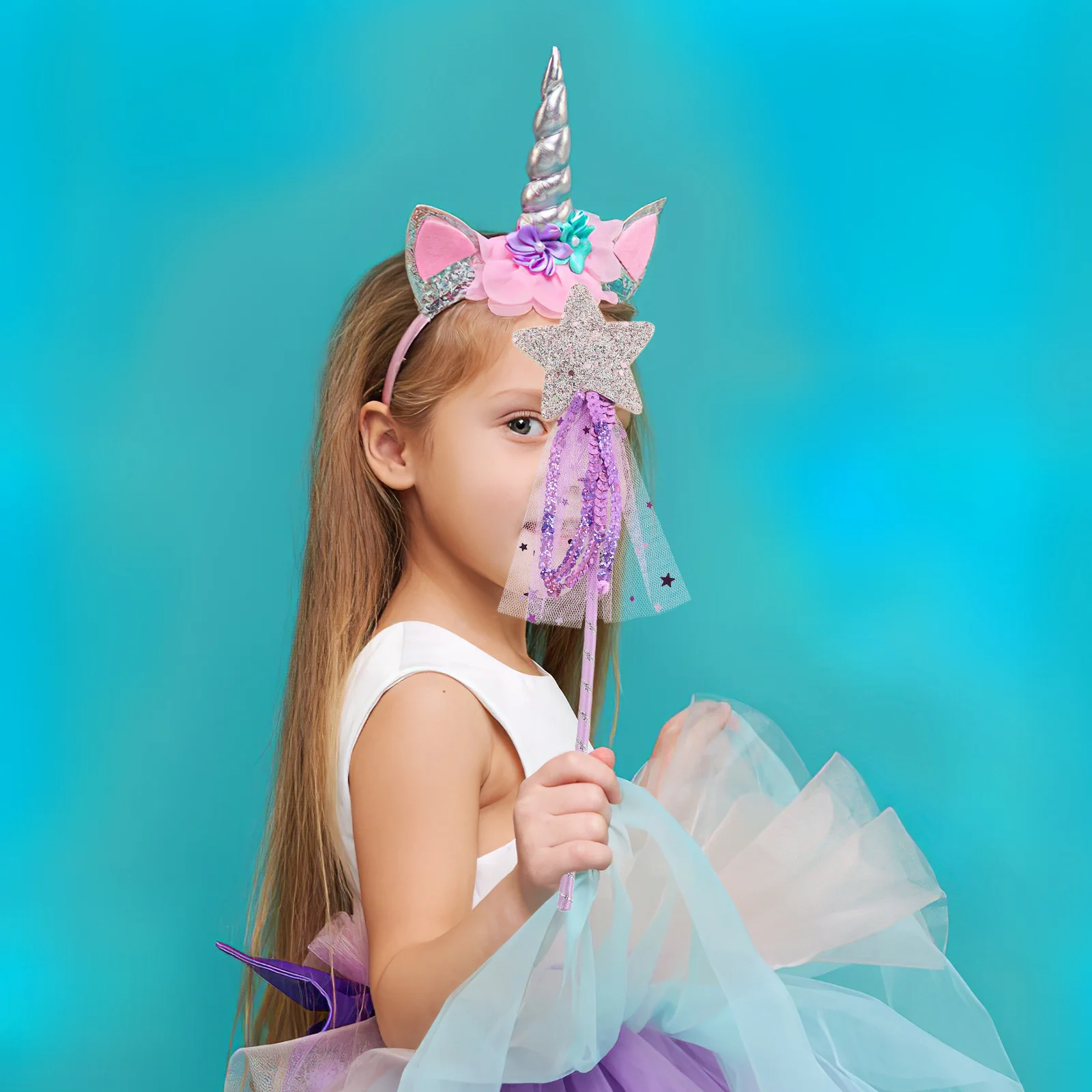 

3Pcs Children's Halloween Fairy Stick Party Performance Props Birthday Festival Fairy Wand Halloween Cane