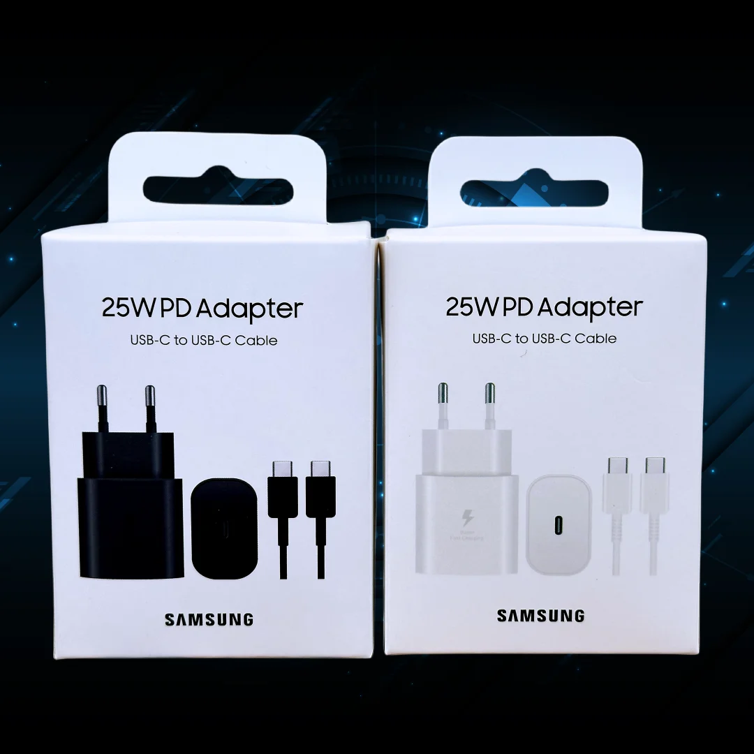 Samsung-Carregador Super Rápido Original, Adaptador UE Tipo-C, Carregador de 25W, Galaxy S23, S22 Plus, S21, S20 FE, Nota 20, 10 +, A54, A34 5G Telefone