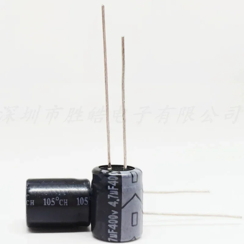 

（10PCS） 400V4.7UF Volume：8x12mm 400V4.7uf Aluminum Electrolytic Capacitors High Quality