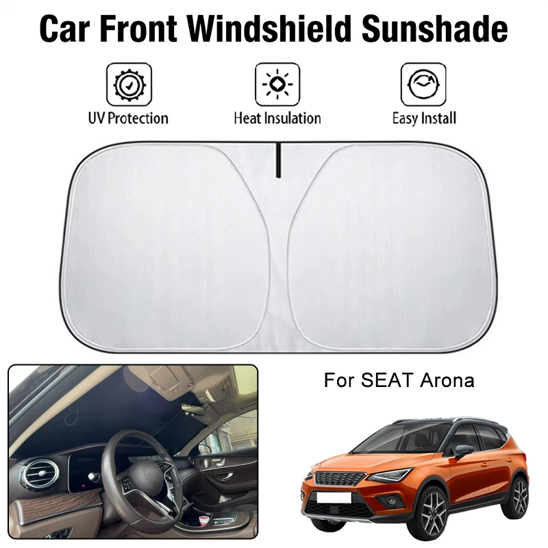 

Foldable Car Windshield Sun Shade UV Block Heat Insulation For SEAT Arona Interior Protection Accessories