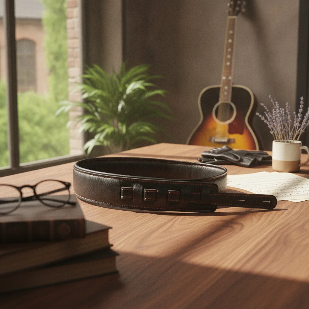 Padded Guitar Strap Long-Lasting Adjustable Guitar Strap Secure Flexible for Guitarists, Stage, Rehearsals