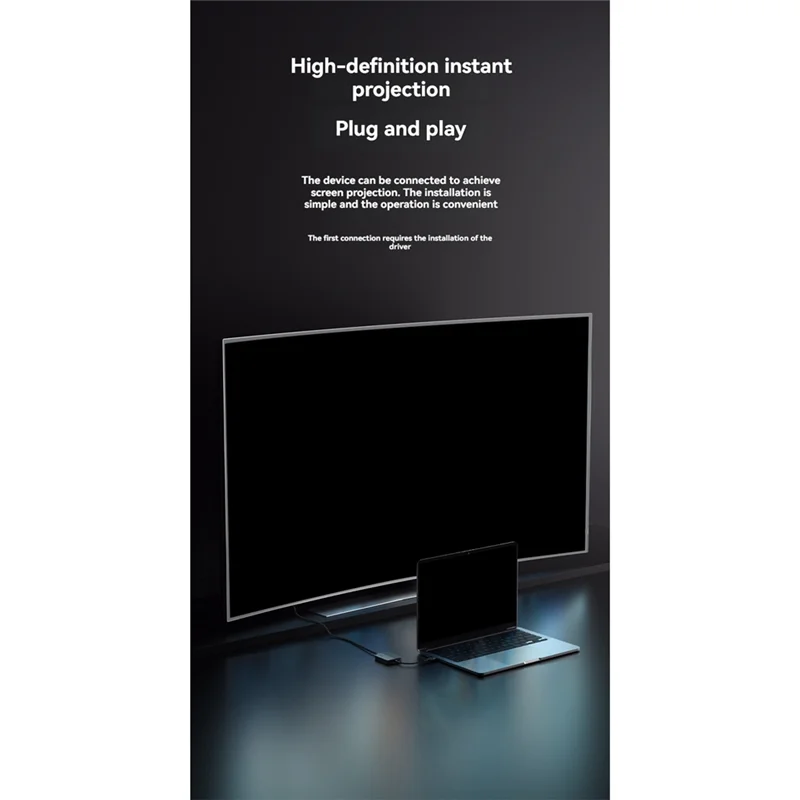 【Последнее место!】Удлиненный дисплей USB+ Type-C к двойному совместимому адаптеру, 2 монитора, 1080P, двойной монитор, расширенный разветвитель