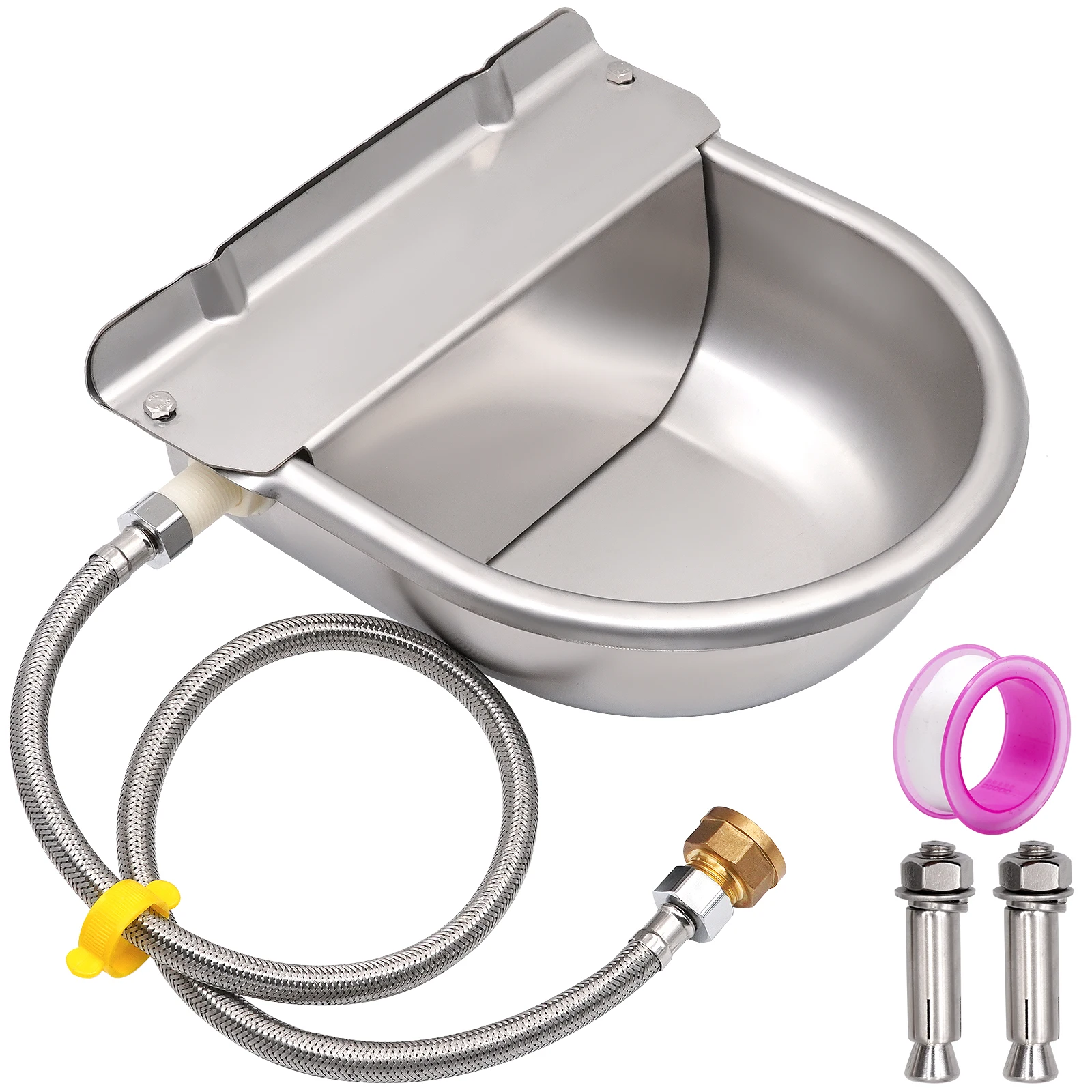 

Stainless Steel Automatic Cow Water Drinker Cattle Water Troughs Farm Animal Cattle Drinker with Float Ball