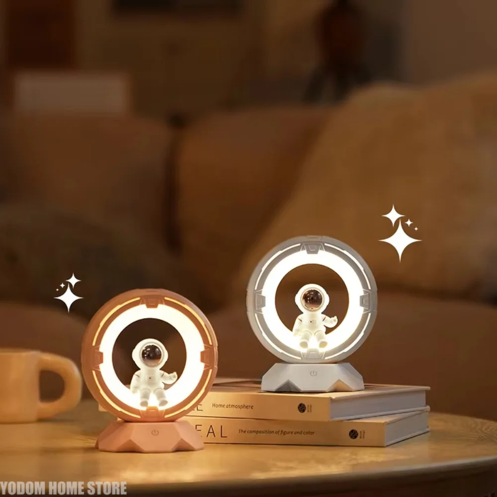 

Перезаряжаемая светодиодная настольная лампа премиум-класса для астронавта, уход за глазами, сенсорный светильник с регулируемой яркостью, креативная лампа для домашнего декора для детской спальни