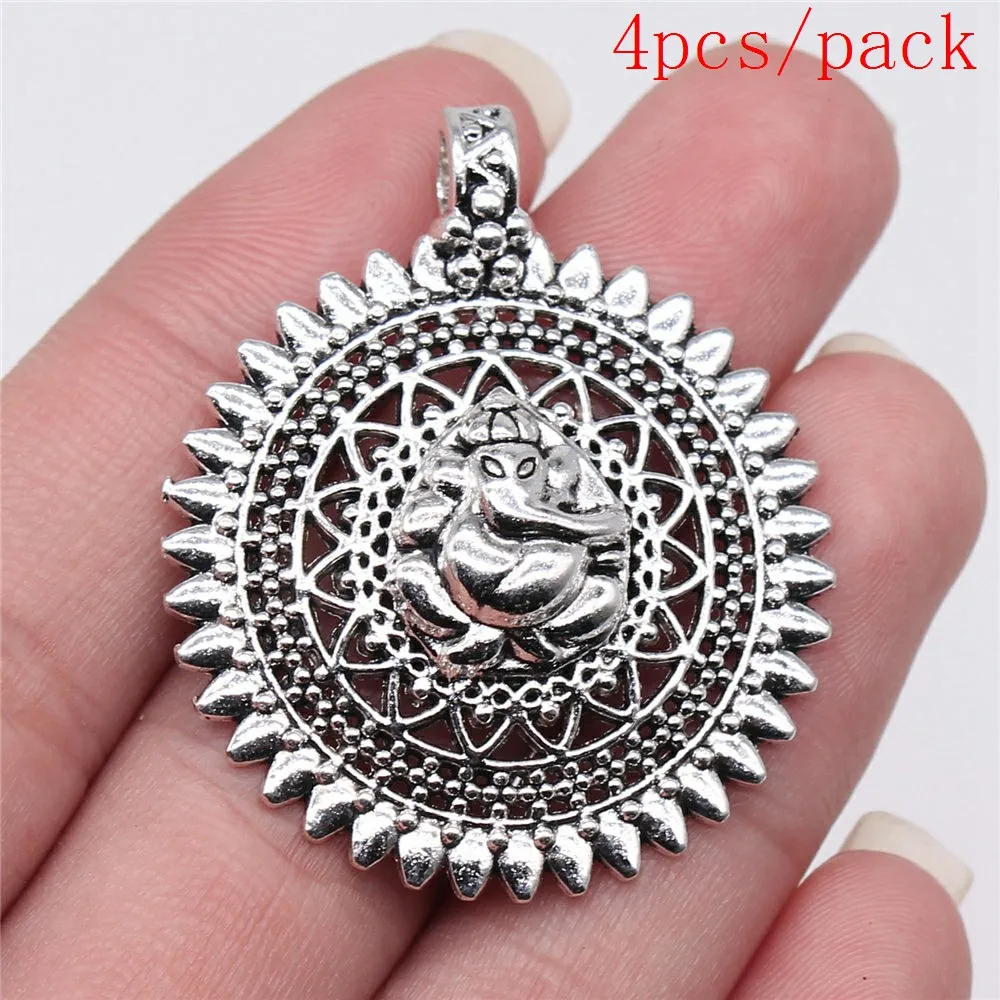 Bulk Charms For Jewelry Making Kit Pendant Diy Jewelry Accessories Sri Yantra Pattern Charms