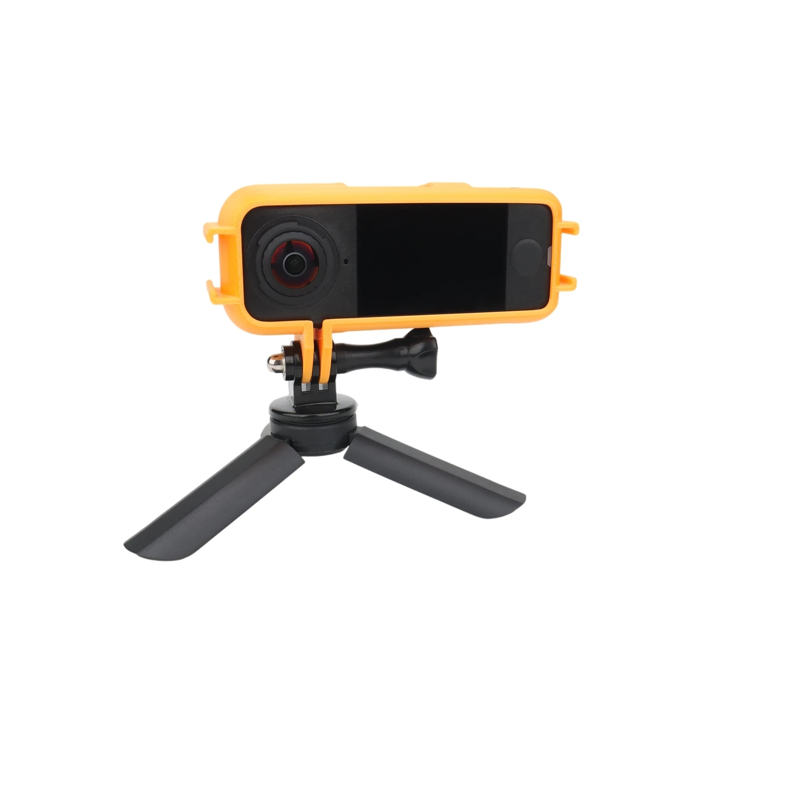 Cold Shoe Frame for Insta360 X4 AIR Multi-Function Expansion Protective Frame Adapter Camera Accessories Orange Black