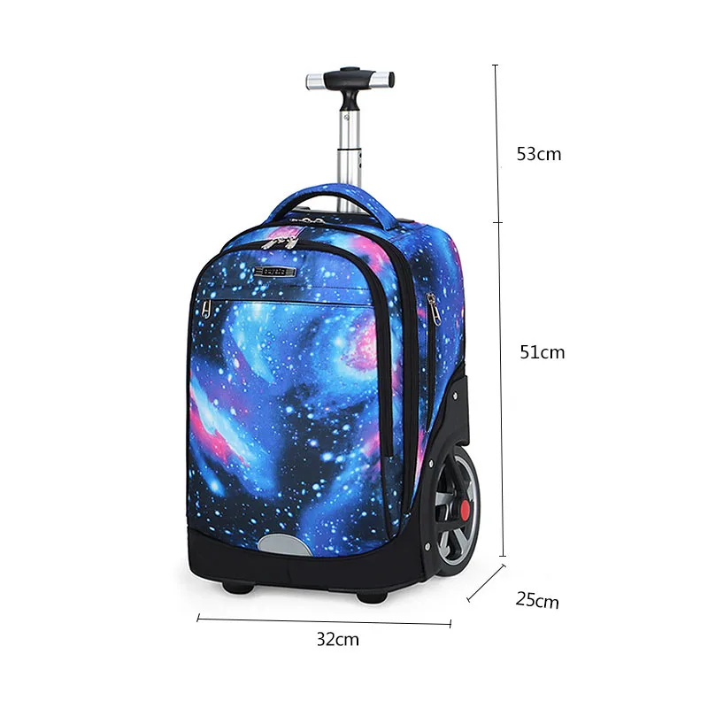 School Trolley Backpacks bags for Teenagers large Wheels Travel Wheeled backpack bag On wheels Children School Rolling Backpack