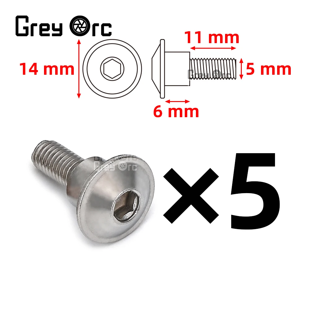 

For Suzuki GSX-1300R GSX-S1000 GSX-8S GSX-8R V-strom 250 650 800 1050 Accessories 5/10 M5 Guide Plate Stainless Steel Screws