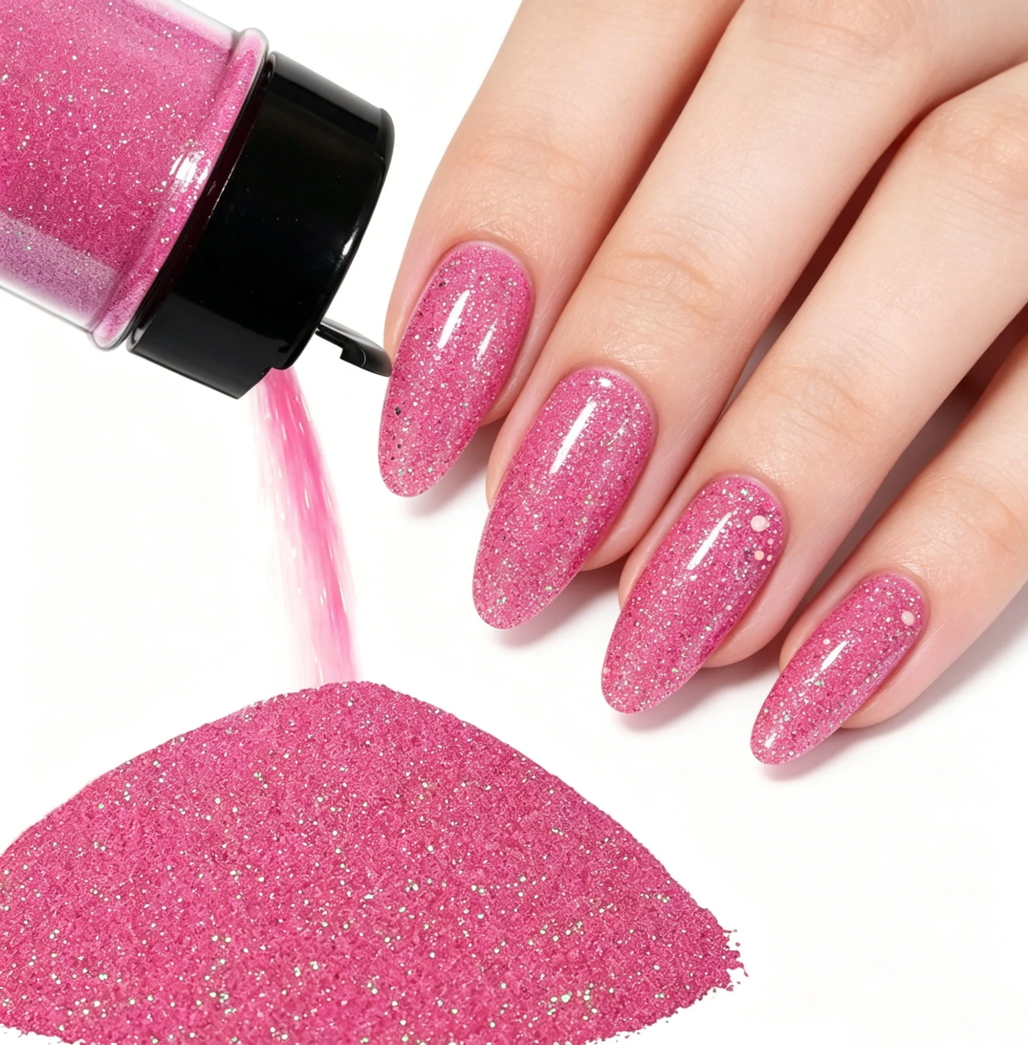 0.2mm 50g Fine Sparkle Glitter Powder, PET Sequins for Resin Crafts, Nail Design, Slime Making, Holiday Handmade & Decoration