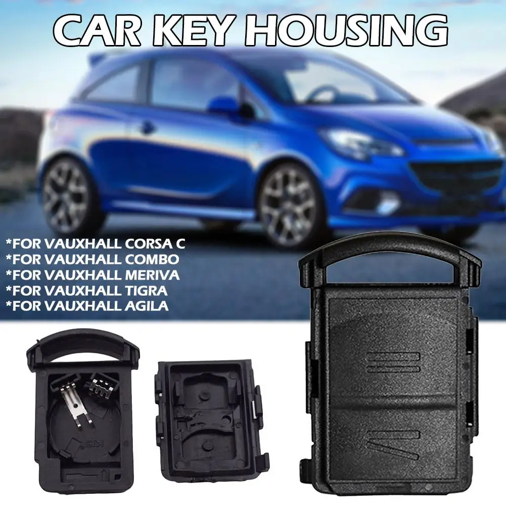 Vauxhall Corsa Meriva 콤보 Agila Tigra 자동차 키 교체 액세서리 블랙 P7W8 용 2 버튼 자동차 원격 키 Fob 케이스 커버