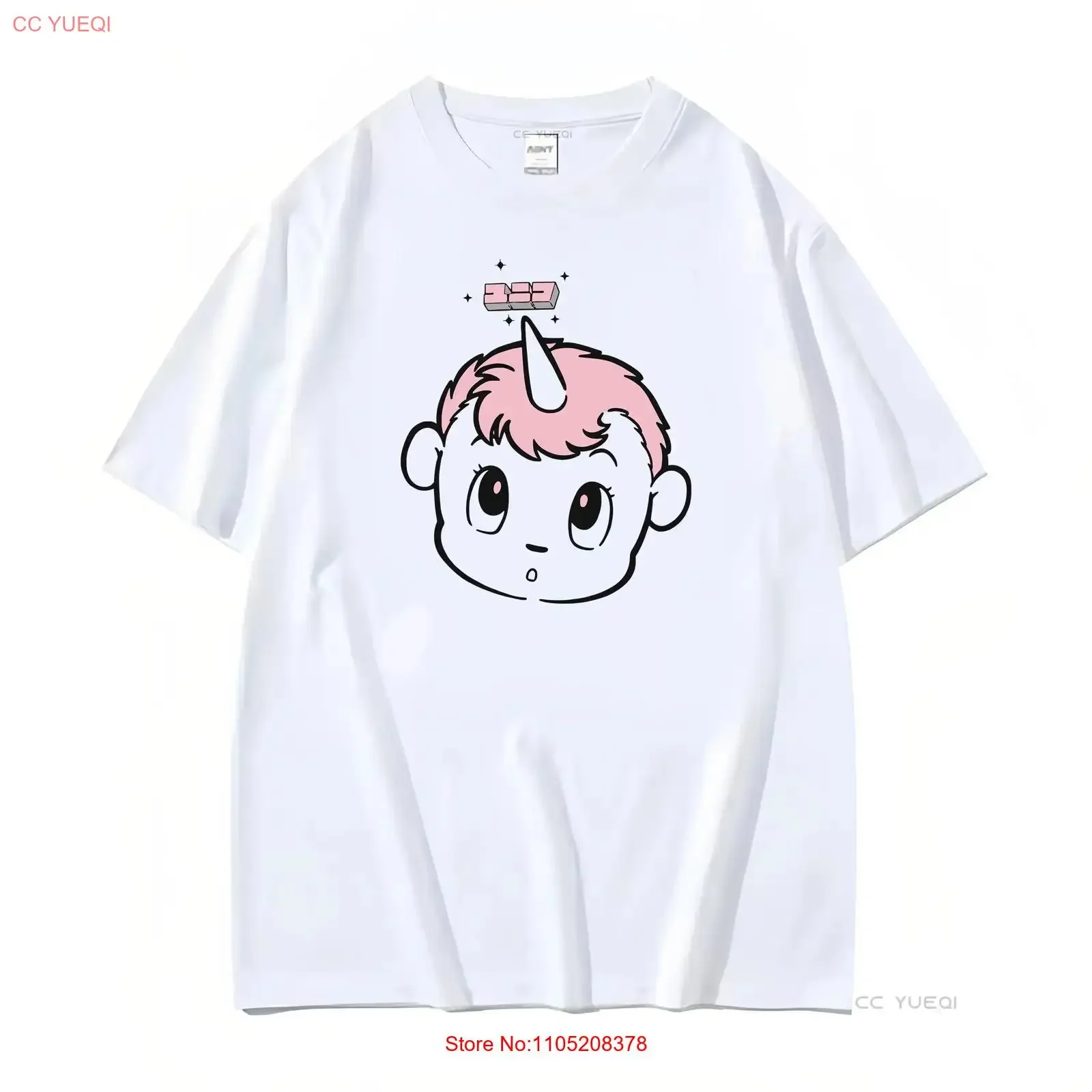 Camiseta Unico Osamu Tezuka blanca G Japón Limited Cosplay vintage lavada versátil transpirable suave elegante Unisex