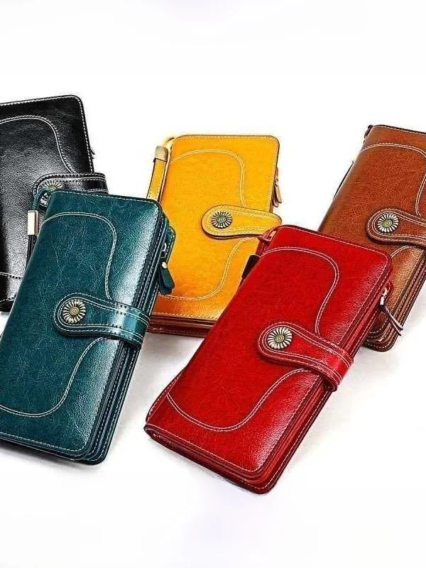 cartera-larga-de-cuero-encerado-retro-para-mujer-estilo-nuevo-bolso-funcional-color-puro-con-elementos-en-contraste-hecho