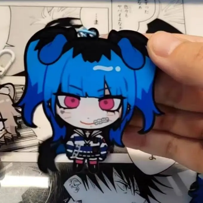 Aotuki Eito أنيمي المفاتيح المرأة سلسلة مفاتيح مصنوعة من الأكريليك رجل المائة خط آخر الدفاع أكاديمية قلادة حلية اكسسوارات هدية #3