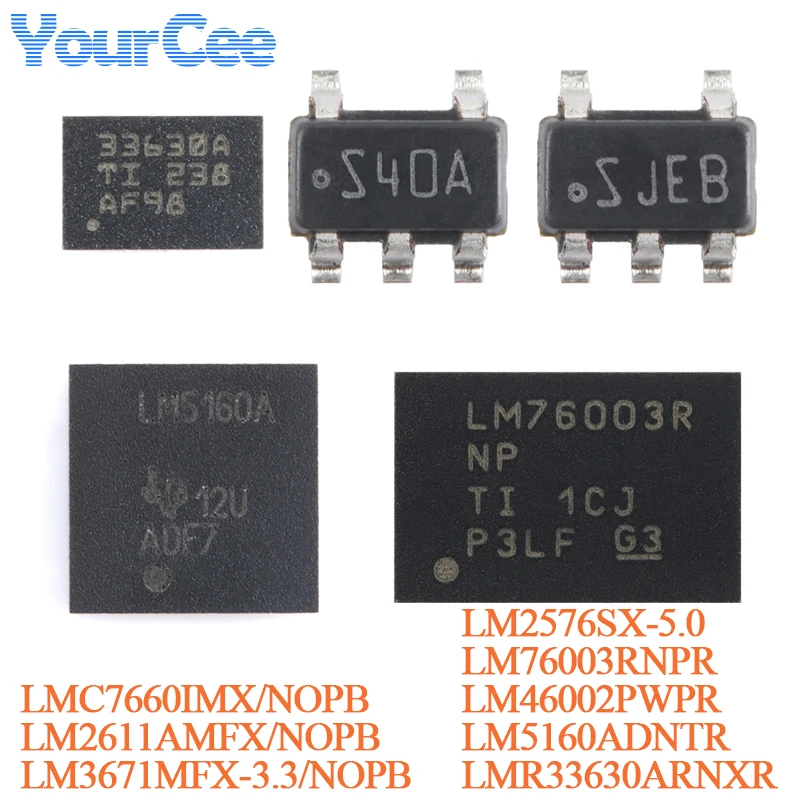 10pcs/1pc LM2611AMFX/NOPB SOT-23-5 LM2611AMFX S40A LM2611 1.4MHz Convert LM2576SX LMC7660IMX LM46002PWPR LM76003RNPRer Chip