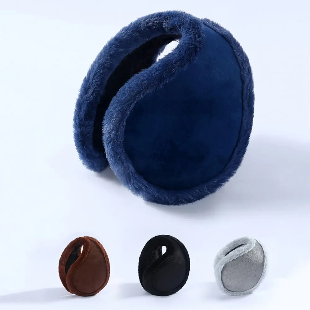 Portable Thicken Warm Ear Muffs Windproof Velvet Fur Earmuffs Soft Cozy Ear Covers Unisex Style